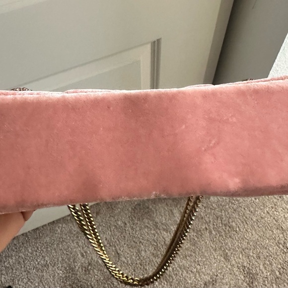 Kurt Geiger Pink Embellished Clutch with Gold Chain - Picture 9 of 9